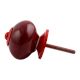 Cherry Solid Round Red Fitting Ceramic Knob